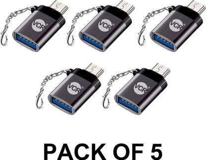 VCR Lightning, Micro USB, USB, USB Type C OTG Adapter