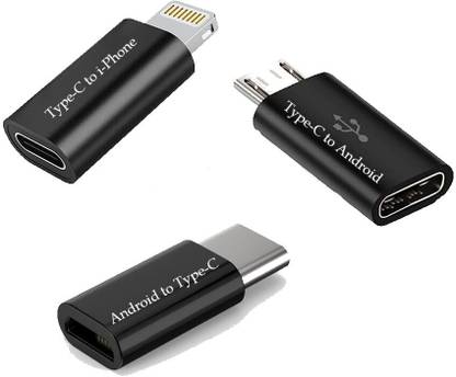 Anvee Lightning, Micro USB, USB Type C, USB OTG Adapter