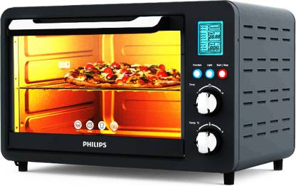 PHILIPS 25-Litre HD6975/00(882697500010 Oven Toaster Grill (OTG) with Motorised Rotisserie,Opti Temp Technology