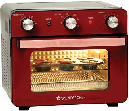 Wonderchef Crimson Edge Air Fryer Oven 1700watt 23L, Red