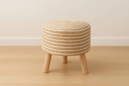 subhani Solid Wood Standard Ottoman