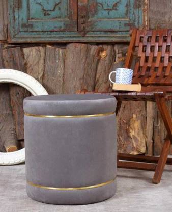 ganiwood Solid Wood Pouf