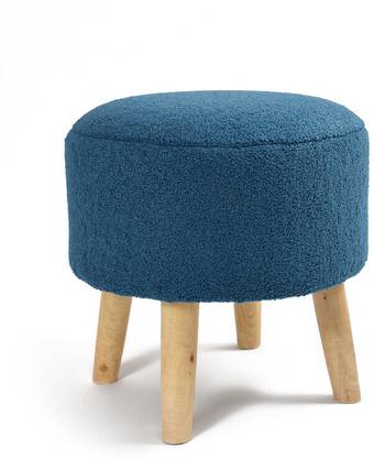 Brown Wood Foam Standard Ottoman