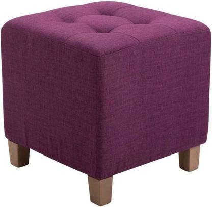 wooden luxury Fabric Pouf