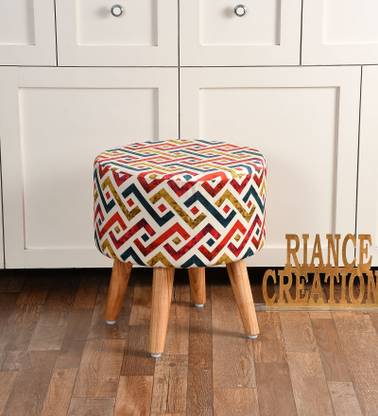 RIANCE CREATIONS Fabric Standard Ottoman