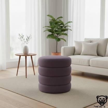 LACKUER ARTS Solid Wood Pouf