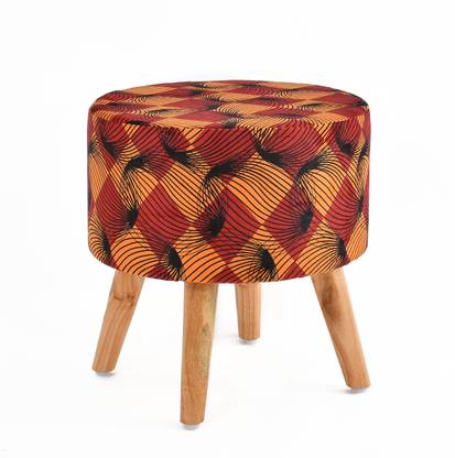 RIANCE CREATIONS Solid Wood Standard Ottoman