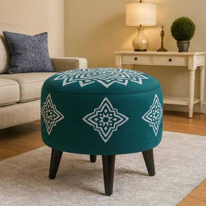 Jaico Solid Wood Pouf