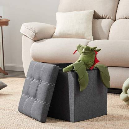 ZROY ENTERPRISE Fabric Cube Ottoman