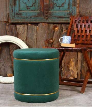 ganiwood Solid Wood Pouf