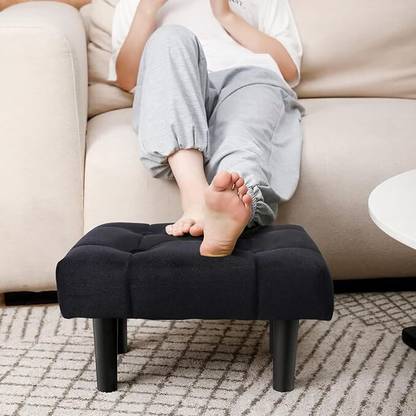 ENIQE STORE Solid Wood Pouf