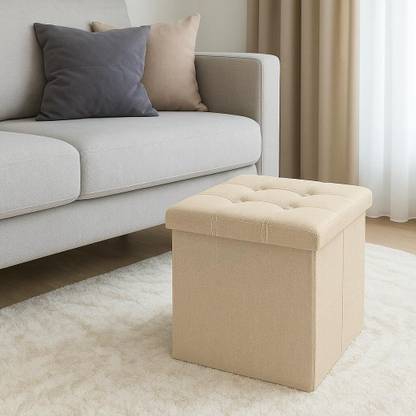ZROY ENTERPRISE Fabric Cube Ottoman