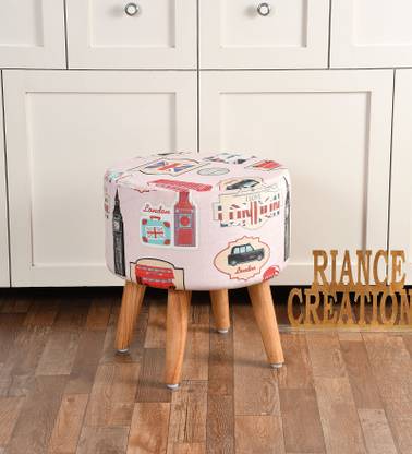 RIANCE CREATIONS Fabric Standard Ottoman