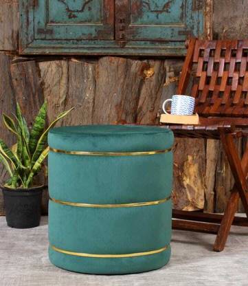 Unique Creation Handicrafts Solid Wood Pouf