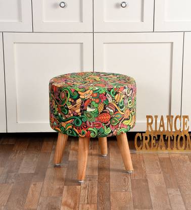 RIANCE CREATIONS Fabric Standard Ottoman