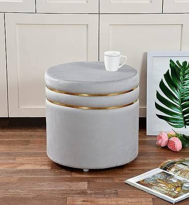 Unique Creation Handicrafts Solid Wood Pouf