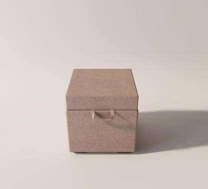 Horizontal Eight Solid Wood Standard Ottoman