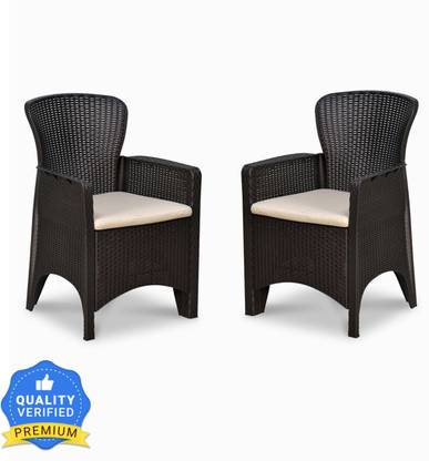 Nilkamal Breeze Premium Cane Pattern |Outdoor |Patio|Rooftop| Poolside| Garden Plastic Outdoor Chair