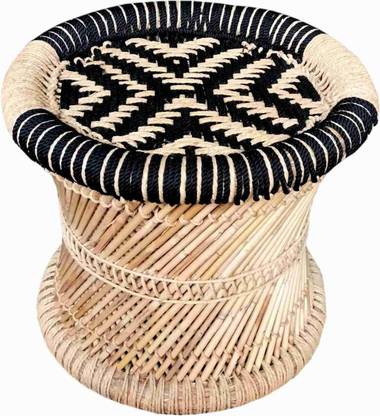 Rashi Creation Rajasthani Handmade bamboo stool/mudda/muddi Bamboo Outdoor Chair
