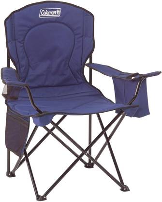 COLEMAN Portable,Folding Quad Chair with Cool Bag for Camping, Travelling Polyester Fabric Outdoor Chair
