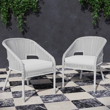 Jiomee Furniture Outdoor-Indoor Premium Rattan Wicker Patio Stackable Chairs Metal Outdoor Chair