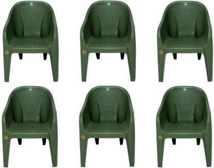 Home King Premium Plastic Sofa Design Chair for Home, Office and Outdoor & Garden Dining Plastic Outdoor Chair
