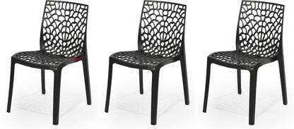 Goyal Steel & Furniture Industries Premium Quality Plastic web Chair Affordable Comfort for Your Home office Plastic Dining Chair