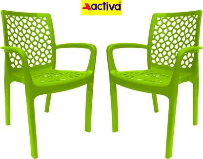 ACTIVA Wave Fully Ventilated Designer for Home, Office, Indoor & Plastic Outdoor Chair