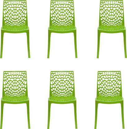 ITALICA Oxy Plastic Chair/Glossy Finish Chair For Home/Strong & Sturdy Structure Chair/ Plastic Outdoor Chair