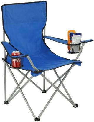 CLOYSTER Outdoor Folding Chair Support , Heavy Duty Lawn Chair with 2 Cup Holder Foldable Carbon Steel Inversion Chair
