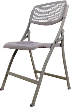 OET European Standard Heavy Duty Mesh Design Folding Chair (CH02) Grey Plastic Outdoor Chair