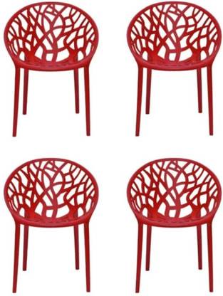Genuinetoys Plastic Round Web chair | Garden Chair| Comfortable for relaxing| Plastic Outdoor Chair