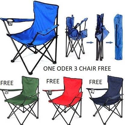 INGITAGNA Portable Folding Camping Chair Portable Fishing Beach Metal Outdoor Chair