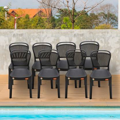 Furniture Yard Mango Salsa Plastic Chair/Stackable Plastic Chair/Strong & Sturdy Structure/ Plastic Outdoor Chair