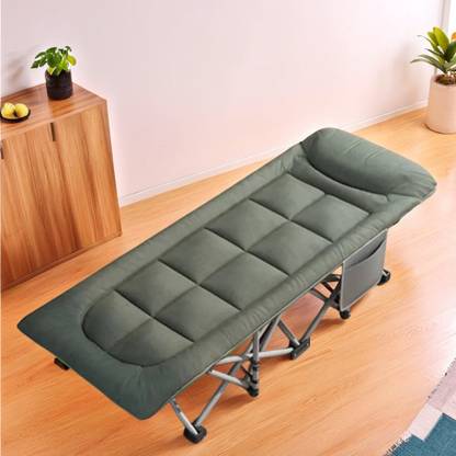 Nucarture Folding Bed Single for Adults 5 Levels Adjustable Outdoor Camping Chair Metal Metal Outdoor Chair