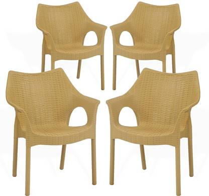 Supreme Cambridge Designer Rattan Finish Fully Comforted 100% Virgin Plastic Outdoor Chair