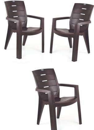 RATAN present seatex magic chair matt finish heavy duty premium chair (3pc) Plastic Outdoor Chair