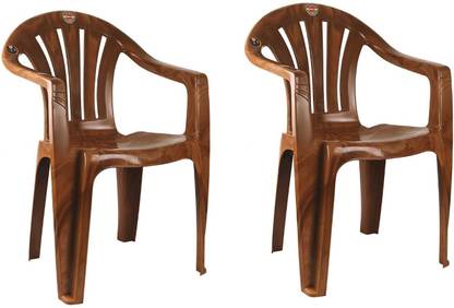 cello Capri Comfortable Arm Rest Chair | Strong & Sturdy Structure | 3 Years Warranty Plastic Outdoor Chair