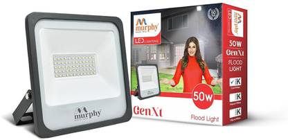 MURPHY Genxt LED 50W LED Flood Light, IP65 Rated Pack of 1 (Cool White, BIS Approved) Flood Light Outdoor Lamp
