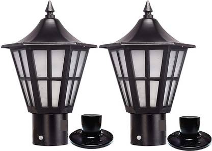 G CHHARIYA TRADERS GATE LIGHT FOR HOME GATE WATERPROOF PACK OF 2 BASE FREE Gate Light Outdoor Lamp