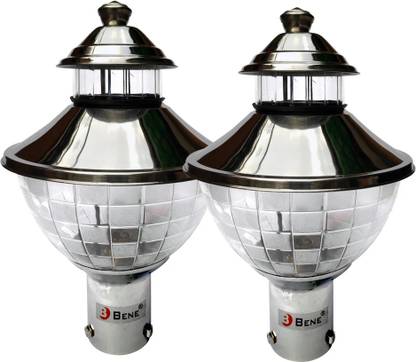 BENE Outdoor Lamp Freddo (Steel, 21 Cms, Pack of 2 Pcs) Gate Light Outdoor Lamp
