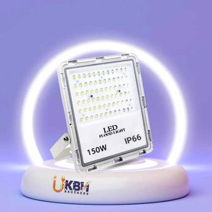 UK BH Brothers Ultra Thin Slim WP-IP66 150W Lens Model Cool (Pack Of 1) A8 Flood Light Outdoor Lamp