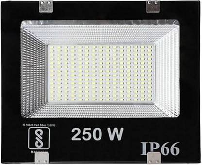 spark world 250 Watt Ultra Thin Slim Ip66 LED Flood Outdoor Light Cool White Waterproof- 200W,Pack of 1 Flood Light Outdoor Lamp