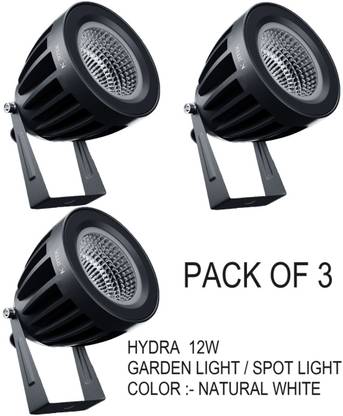 Nortek 12W Led Garden Light Adjustable Waterproof Outdoor Garden Light Natural White Pack of 3 Post Light Outdoor Lamp
