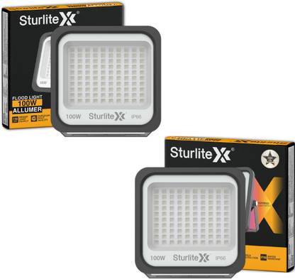 Sturlite Allumer 100 W LED Flood Light - (Pack of 2) (L-G-0180-100W) Flood Light Outdoor Lamp