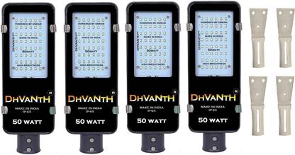 DHVANTH 50 Watts Street Light IP-65 BIS Approved Waterproof Outdoor, Cool White, Pack of 4 Flood Light Outdoor Lamp