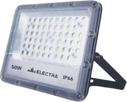 MAX ELECTRA Flood Light 50 W , Slim Series Warm White, 1 Year Warranty Flood Light Outdoor Lamp