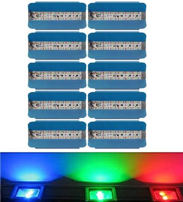 MLD 10W Automatic Colour Changing Tungstun Loding RGB Flood Lights|Pack of 10 Flood Light Outdoor Lamp