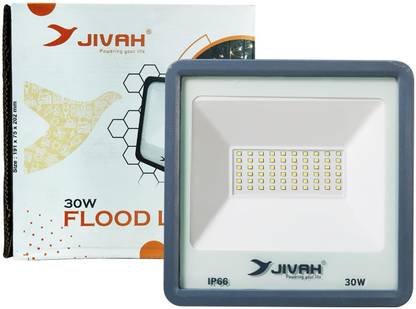 jivah LED Rectangular Flood Light 30 Watt Pack of 1 Flood Light Outdoor Lamp