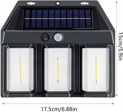 SG-Mart Outdoor solar sensor tungsten warm light, wall light, Villa garden waterproof wall lamp Gate Light Outdoor Lamp